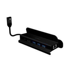 HUB Acteck Gate 6 DH665 6 en 1 Docking Station 4K Hdmi/3xUSB A/RJ45/USB C PD Charging 100W Elite Series