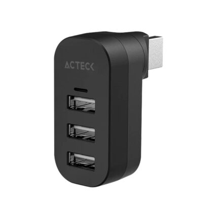 HUB Acteck Port X4R DH421 3 en 1 Entrada USB A/3xUSB 2.0 con Rotaci?n 180 grados