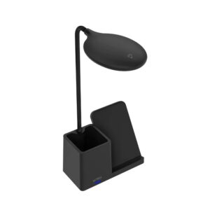 Cargador Acteck Inalambrico Energon Lumimate CI722 Lampara Led Carga Inal?mbrica Portal?pices Para Smartphones/Iphone Negro