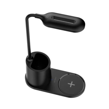 Cargador Acteck Inalambrico Energon Lumimate CI711 Lampara Led Carga Inal?mbrica Portal?pices para Smartphones/Iphone Negro