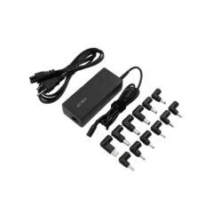 Cargador Acteck para portatiles Universal Energon Roam CU494 12 puntas intercambiables 90W Negro