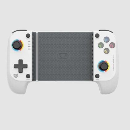 Gamepad Inalambrico para M?vil Balam Rush Kontrol Move G626 Blanco BT 5.0 Compatible con Android IOS Botones Mec?nicos Gatillos Sensibles FuncionesTurbo RGB Recargable Legend