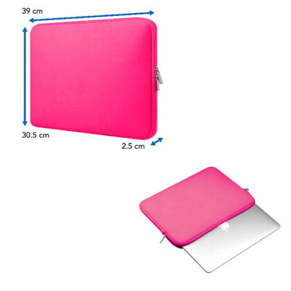 Funda Brobotix de neopreno para laptop 15.6 basica 256349-1 color Rosa