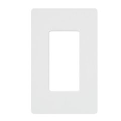 Placa de Pared Luctron 1 Espacio para Atenuador dimmer Switch o control remoto inalambrico CW1WH