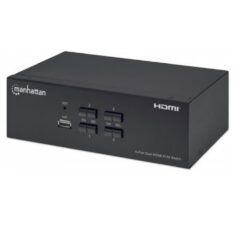 Switch KVM Manhattan 8xHDMI 6xUSB con audio (2monitores a 4equipos) 4K 30Hz