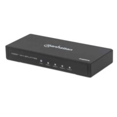 Video Splitter Manhattan HDMI 4 puertos 4K 60Hz con adaptador de corriente