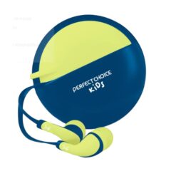 Aud?fonos Perfect Choice Intraauriculares Al?mbricos Bubble Gum 1.2 Metros 3.5mm modelo PC-116509 color Amarillo/Azul