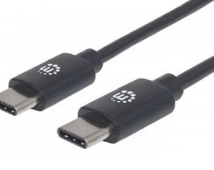 CABLE MANHATTAN USB-C CM-CM 3M V2 NEGRO
