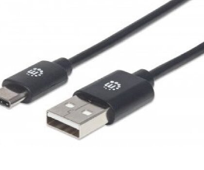 CABLE MANHATTAN USB-C AM-CM 3M V2 NEGRO