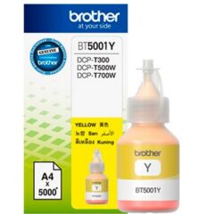 TINTA BROTHER BT5001Y AMARILLO BOTE INKBENEFIT TANK T300/T500R/T700/T800 RENDIMIENTO ULTRA (5 000 PAG)
