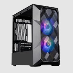 Gabinete Cooler Master TD300 MESH Negro 2xFAN 120MM vidrio templado acero malla plastico Mini ITX Micro ATX
