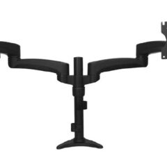 SOPORTE CON BRAZOS ARTICULADOS PARA DOS MONITORES-30.5CM (12) A 61CM