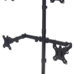 Soporte Manhattan para 4 Monitores 13 a 32 pulgadas 42KG en Escritorio