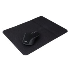 KIT MOUSE INALAMBRICO RECARGABLE Y MOUSEPAD ACTECK KM110 QISET - NEGRO 6 INALAMBRICO OPTICO 1600 DPI