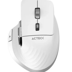 Mouse Acteck Ergonomico Profesional Virtuos Pro MI780 Blanco Inalambrico/Bluetooth 3200DPI Scroll rapido Vert y Horz Recargable 50h