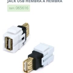 Jack Brobotix Tipo USB Hembra a Hembra V2.0 modelo 65616