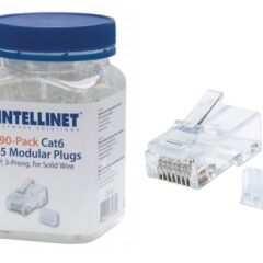 PLUG INTELLINET RJ45 CAT 6 90PZ MULTIFILAR ORO 50-MICRAS PRO 790611