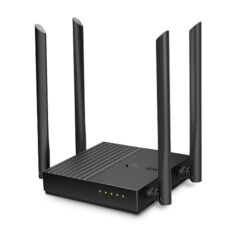 Router Wi-Fi AC1200 Wave2 TP-Link Archer C64 MU-MIMO modo AP 1 puerto WAN y 4 puertos LAN gigabit 4 antenas externas