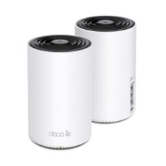 Sistema Deco XE75 (2 piezas) TP-Link Mesh Wi-Fi 6E AXE5400 Tri-Banda 6GHz+5GHz+2.4GHz 3 puertos RJ45 gigabit por pieza