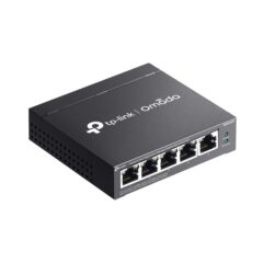 Switch Easy Managed TP-Link Omada ES205GP met?lico escritorio/ montaje pared 5 puertos gigabit (4 puertos PoE+802.3af/at max. 65W)