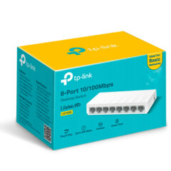 Switch TP-Link LS1008 de escritorio 8 puertos 10/100M no administrable carcasa de pl?stico tecnolog?a Green Ethernet