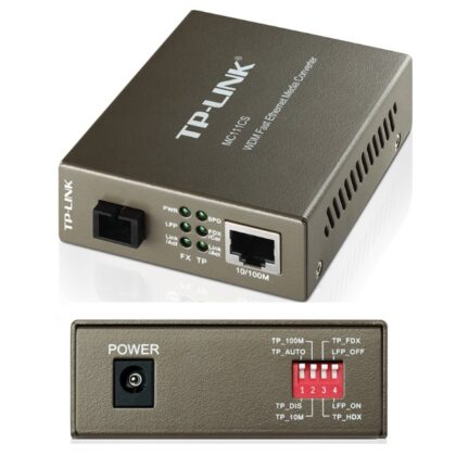 Convertidor Multimedia WDM TP-Link MC111CS de 10/100Mbps compatible est?ndares 802.3u 10/100 Base-TX 100Base-FX