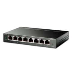 Switch Easy Smart TP-Link TL-SG108PE met?lico de escritorio 8 puertos gigabit (4 puertos PoE+802.3 af/at max. 64W)