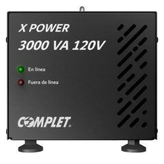 Regulador electr?nico de voltaje COMPLET X-POWER ERV-10-006 3000VA potencia 3000W voltaje 120V 2x NEMA 5-15R y banco de terminales