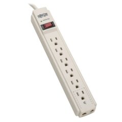 Supresor de picos TrippLite TLP604TEL 6 contactos NEMA 5-15R protecci?n 790 joules m?dem/fax