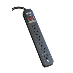 Supresor de picos TrippLite TLP606B Protect It! 6 contactos NEMA 5-15R 790 joules cable 1.83M color negro