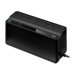 UPS APC BE600M1-LM 600VA/ 330W 7 contactos NEMA 5-15R (5 c/protecci?n bater?a) 120V 1 puerto de carga USB caja golpeada producto abierto