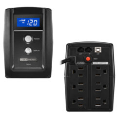 UPS serie OM CyberPower OM750ATLCD 750VA/300W AVR 6 NEMA5-15R (3 con protecci?n bater?a) 120V Tel/USB