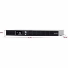 UPS Smart App LCD CyberPower OR1000LCDRM1Ua 1000VA/ 600W rack 1U 6 NEMA 5-15R (4 c/protecci?n bat.) 1x USB Tipo B Green Power