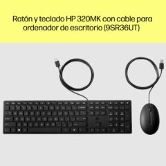 Kit de teclado y mouse ?ptico HP 320MK 1000DPI