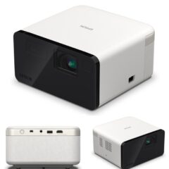Proyector Epson EpiqVision Mini EF21 3LCD 1000 L Inal?mbrico Tiro Corto hasta 150 pulg con Bocinas negro / blanco